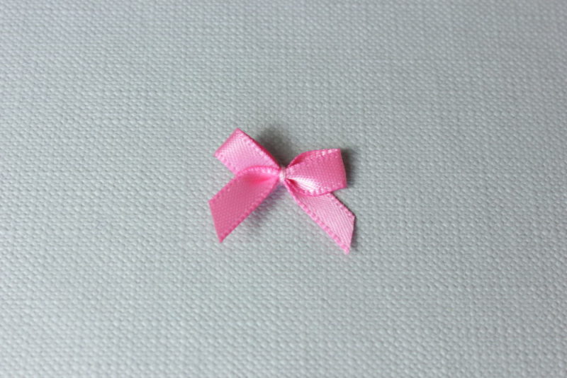 100 Mini-Satinschleifen 3 Cm Aus 6 Mm Band – Rubinrot, Fertig Gebunden Für Geschenke & Deko