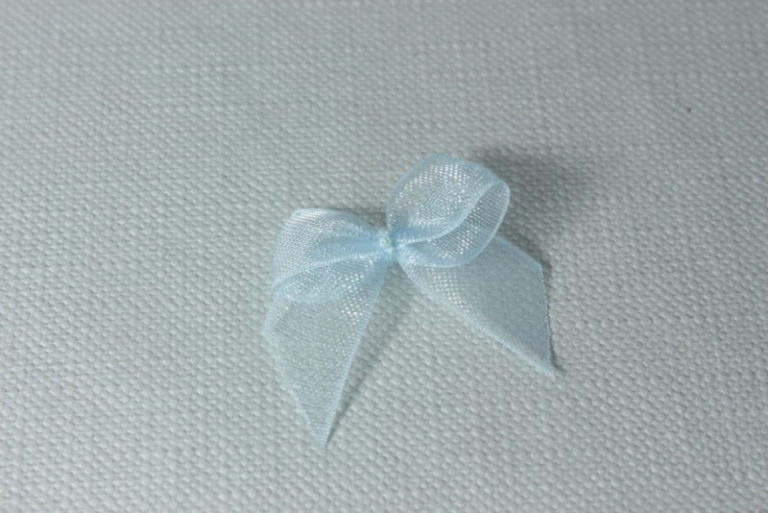 Organza-Schleifen Ca. 20 Mm In Gold - 5 Stück Für Geschenkverpackung & Deko
