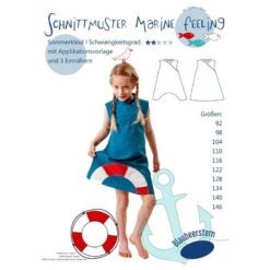 Papierschnittmuster „Marine Feeling, Kind“ von Blaubeerstern