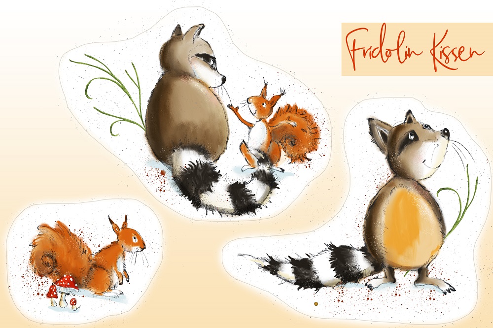 Bio-Webware “Kissenpanel Fridolin” von Lillestoff – Panelhöhe ca