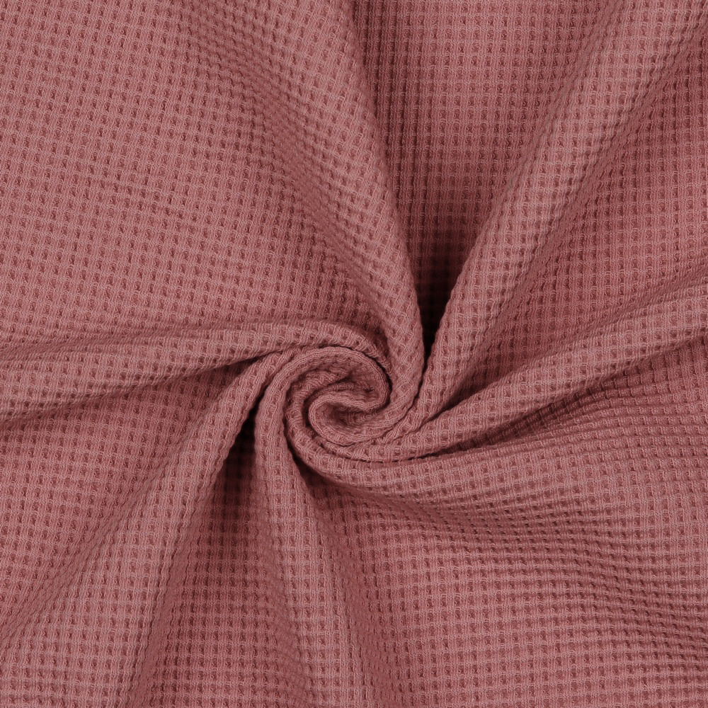 Waffeljersey Stoff Stoff Mauve Waffel-Jersey BIO – #mauve