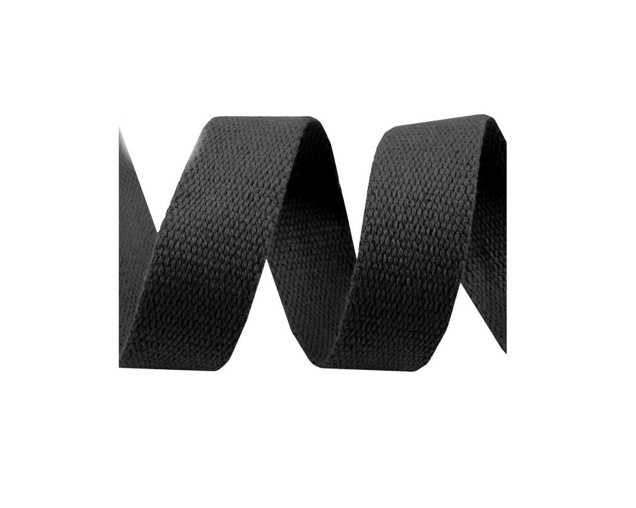 Gurtband 25mm Breit 25m Länge - Schwarz Polyester Band Für DIY Projekte