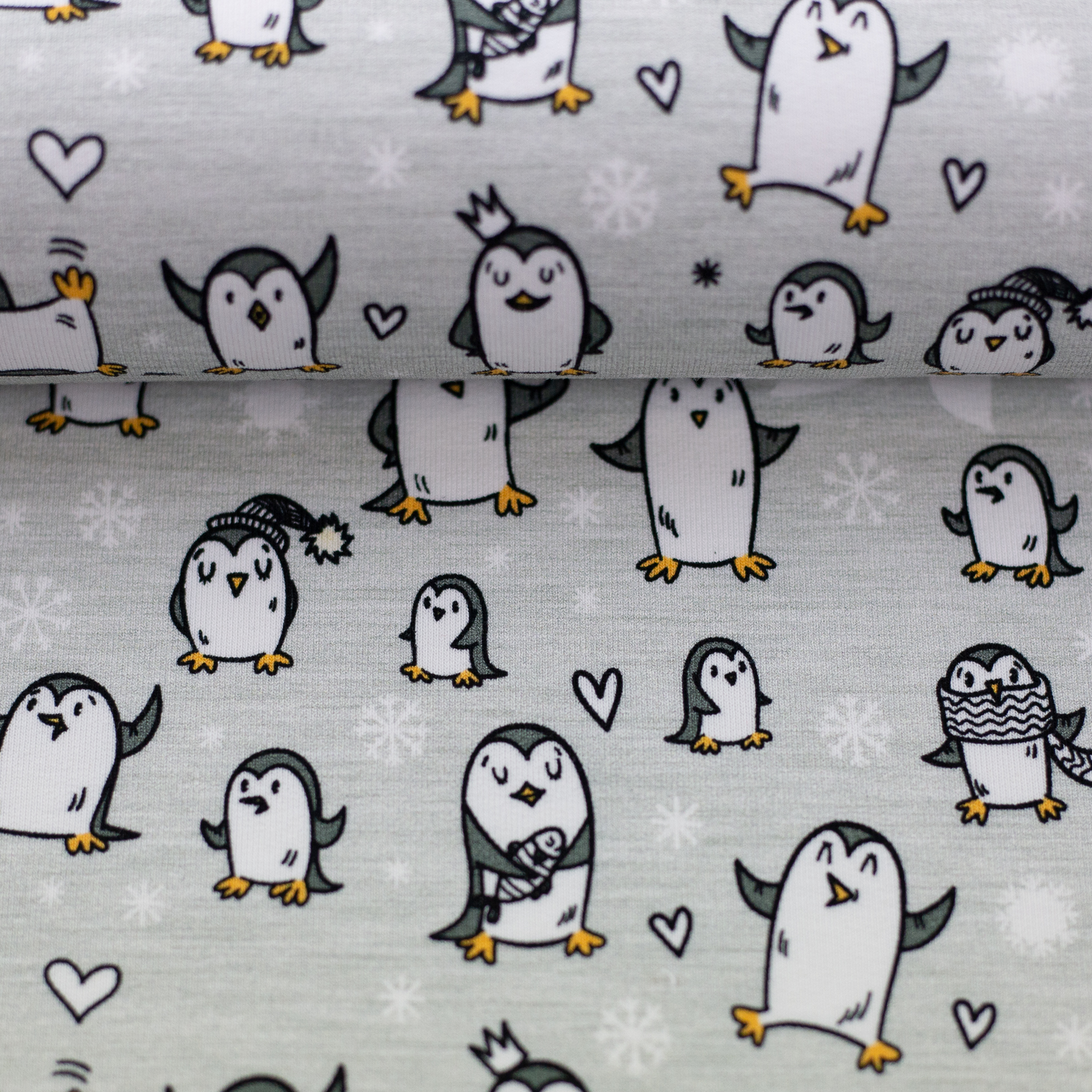 Baumwoll-Sweat “Pingu” – #hellgrau meliert (SWAFING) – Jerseymutti